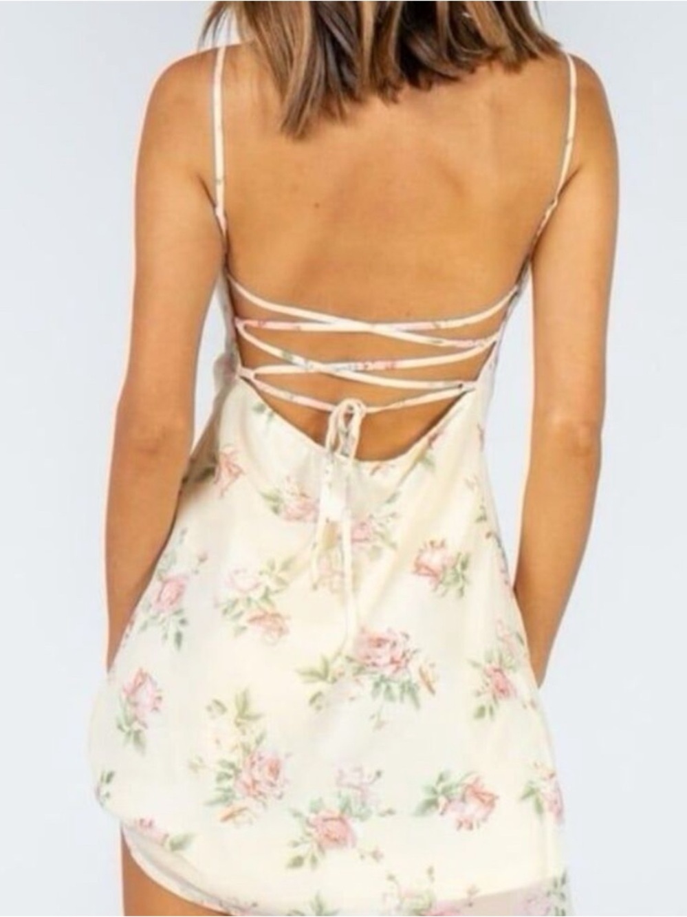 Princess Polly watson rose floral cowl neck mini dress - Picture 5 of 8